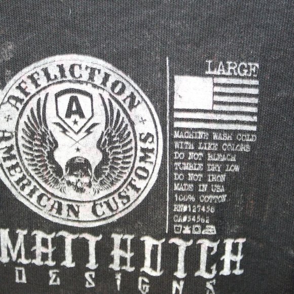 Affliction Customs Matt Hotch T-Shirt H10924 - Picture 8 of 11